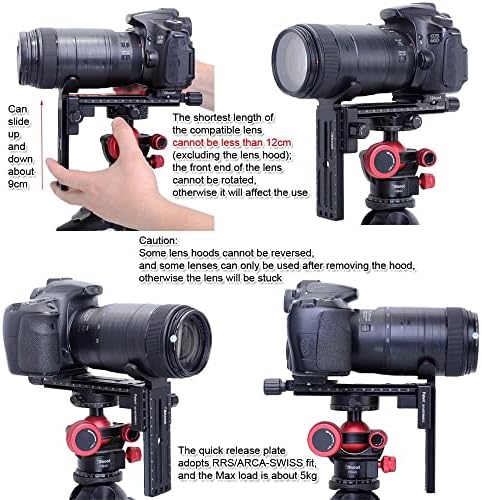 Пръстен за закрепване на обектива iShoot за статив, съвместим с Nikon Nikkor AF-P 70-300 mm f / 4,5-5,6 E ED VR, AF-S 70-300 mm