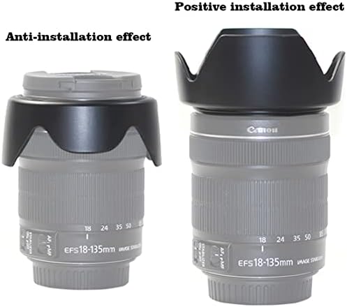 EW-73B сенник за обектив обектив за Canon EF-S 18-135 мм f/ 3,5-5,6 is (не is USM), 18-135 мм f /3,5-5,6 is STM (не USM), EF-S 17-85