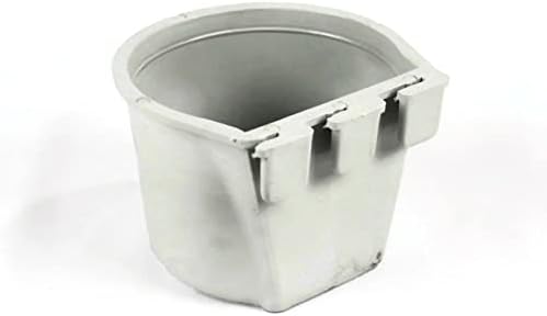 | (Опаковка от 12) Сиви чаши в клетката се настанят 0,5 литър / 8 течни унции за закачане на вода и храна за домашни любимци