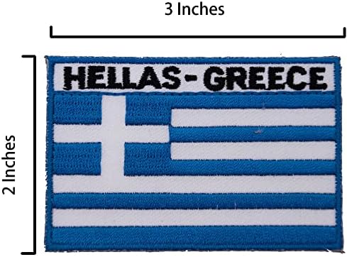 Нашивка за тактически колан A-ONE в стил милитари НАТО + Нашивка с флага на Гърция, Емблеми Военна форма, Аппликационная нашивка