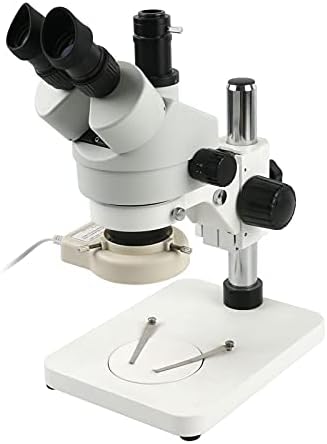Микроскоп ShiSyan Simul Focal Промишлен Тринокулярный Стереомикроскоп Увеличаване на Непрекъснато Увеличение 7X - 45Ч за Ремонт