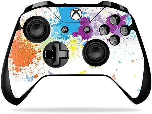 Кожата MightySkins, съвместим с контролера на Microsoft Xbox One X - Скок на цвят | Защитен, здрав и уникален винил калъф | Лесно