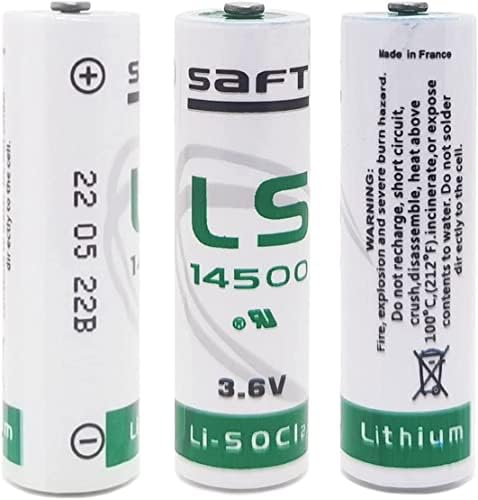 (Опаковка от 25 парчета) Литиева Батерия ls14500 aa 3,6 В, Неперезаряжаемая Литиева Батерия за Брояч на електроенергия, Газ м
