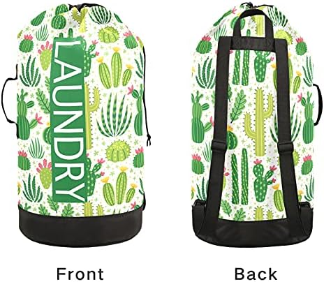 Чанта за дрехи Cactus, Раница с Организатора за Мръсни Дрехи, Много Големи Тежкотоварни Презрамки за Лагери, Колеж, Стая в Общежитието,
