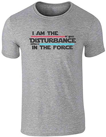 Поп Threads I Am The Disturbation in The Force Забавна Тениска с Графичен Модел за Мъже