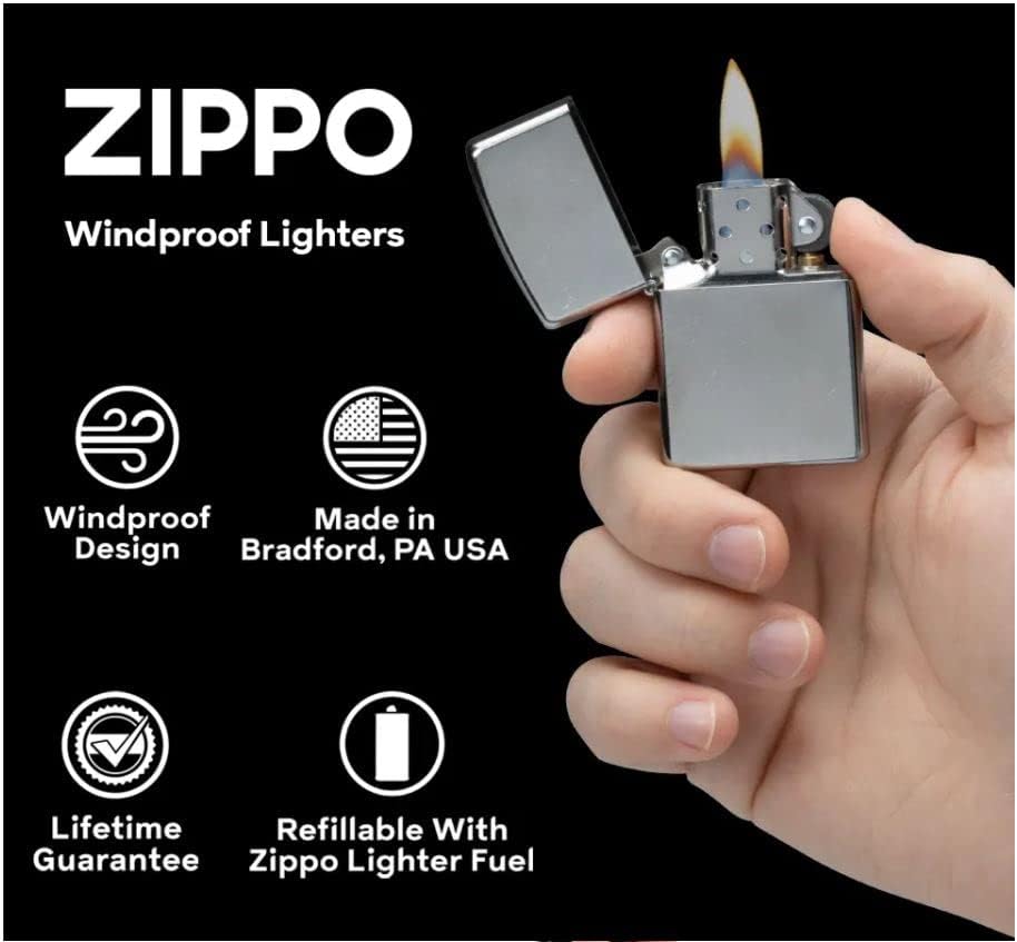 Запалка Zippo-Дизайн Колибри Матово Хромирани Ветрозащитная запалка Z5427