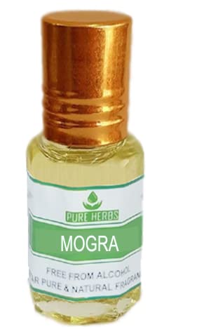 MOGRA Attar от чисти билки, Без съдържание на алкохол За мъже, Подходящ за специални случаи, партита и ежедневна употреба 3 мл
