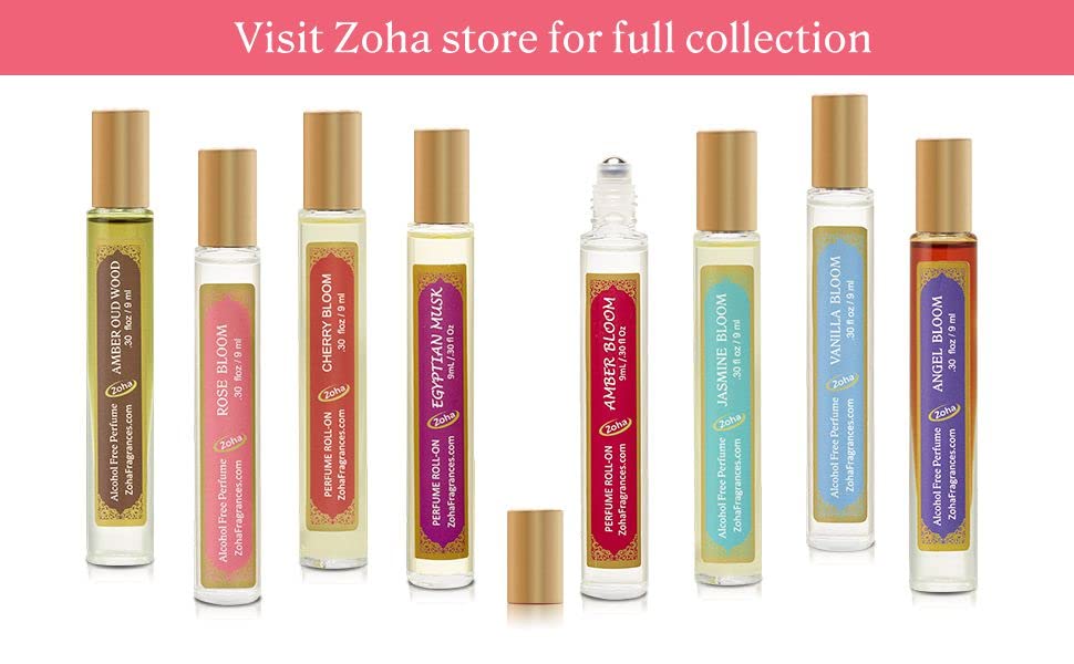 Zoha Angel Bloom | Парфюмированная вода за жени и мъже|, Без алкохол и на базата на етерични масла | Устойчиви Веган аромат, Произведен
