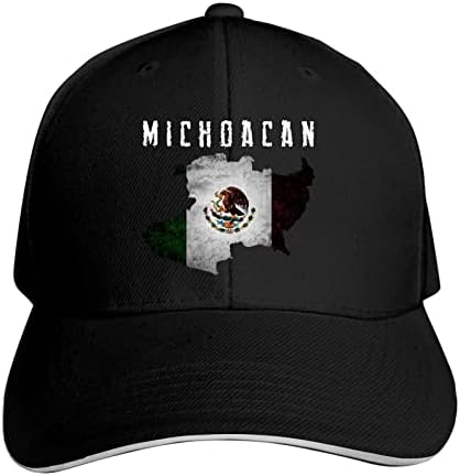 ДАРЛЕКС Мичоакан в Мексико Карта Флаг Папина Шапка бейзболна шапка Регулируема бейзболна шапка възстановяване на предишното положение Хип-Хоп Памучен шапка бейз?