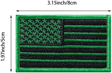 4 бр. Лепенки с американския флаг на САЩ, на бродирани нарукавная обогатяване с плетене на една кука и линия, флаг, Тактически Ленти