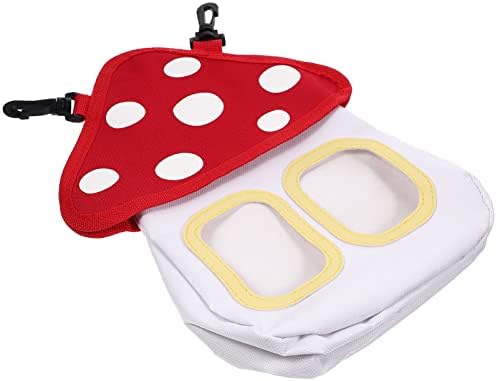 Ipetboom Бъни Toys Чанта за храна за Заек Сено с Гъбен Дизайн, А за Морско Свинче, Чанта За Съхранение на Сено за Малките Домашни