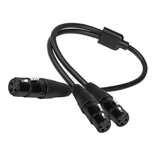 3-пинов XLR конектор за свързване на две 2-те штекерных кабели-разветвителей Y-Образен Кабел-Адаптер за Кабели
