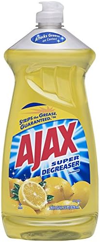 Течност за миене на съдове Аякс Super Degreaser, Лимон, 14 Течни унции