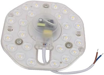X-DREE 3шт AC185-265V 12 W led лампа с кръгла форма, вентилатор на оптични лещи 24 светодиода 6500 К (3шт AC185-265 v 12 W led лампа