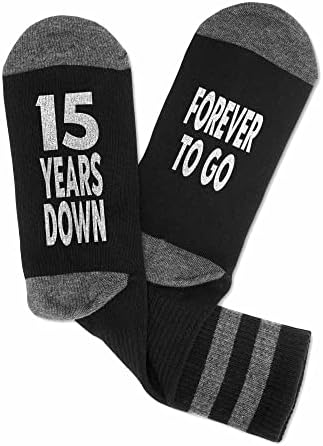 Чорапи за годишнината, на 15-та годишнина, Подарък за него и за Нея, Подаръци двойка, Подаръци мистеру и г-жа, Подарък за мъжа,
