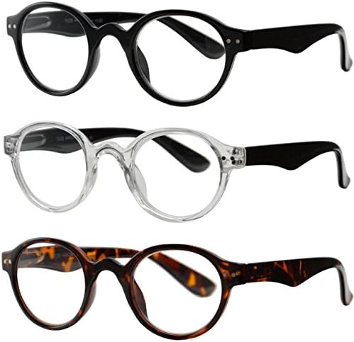 Очила за четене Success Eyewear, 3 Чифта Пролетта на Пантите, Професионални Ридеры за Мъже и Жени, Модни Очила за четене +2,25