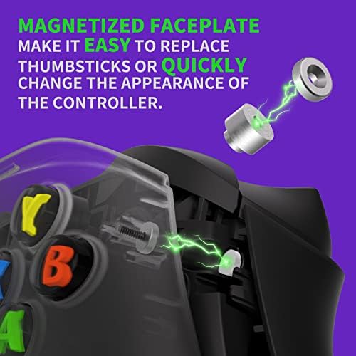 Extreme предната тампон Хамелеон Виолетово-Синя Магнитна Замяна на Предната Обвивка на корпуса на контролера на Xbox серия X & S,