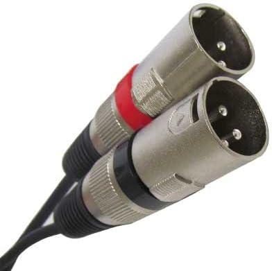 Сеизмично аудио - SAXFRM-2x5-2 пакета - един Чифт 5-подножието на свързващите кабели с две съединители XLR и два конектори RCA -