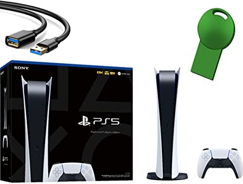 Игрова конзола Sony PS5 Playstation 5 Digital Edition + 1 Безжичен контролер - 16 GB памет GDDR6, 825 GB SSD памет, Wi-Fi, 6, Bluetooth
