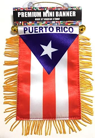 Флаг Пуерто-Рико, автомобилни знамена премиум-клас, издание на Boricua style, гордостта на пуерто рико хартата