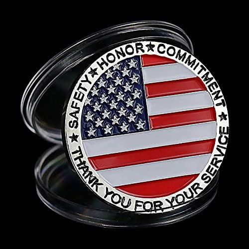 Монета с Флага на Съединените американски Щати, с Колекционерска стойност, които осигуряват Енергия, Подобряване на живот, Монета