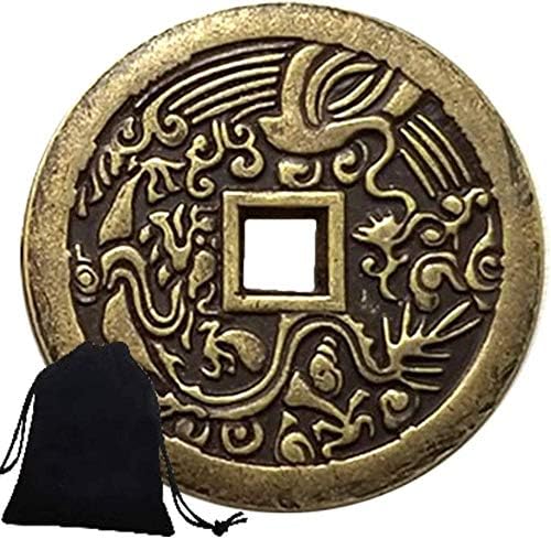 Монета За Късмет От Фън Шуй И Дзин Монета Древната Традиционна Монета Възпоменателна Монета-2021 Опаковъчна Хартия Колекция От Монети