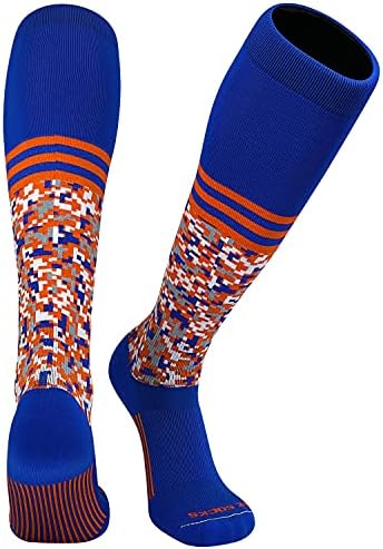 Чорапи MK в Дигиталната тази униформа камуфлаж Ивица на Тъмно-Оранжев цвят, Дълги Спортни Чорапи до коляното