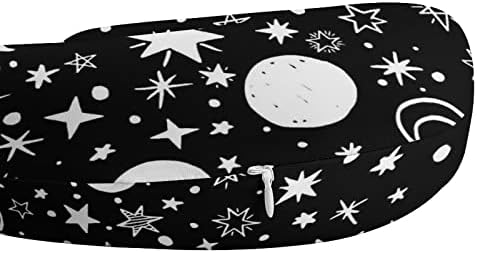 Възглавница за пътуване с Луни и Звезди, Възглавница За Подкрепа на Главата и врата, U-Образна форма на облегалката за глава от