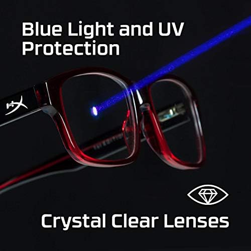 HyperX Spectre Scout - Слот очила, очила за деца, Блокиране на синя светлина, Защита от ултравиолетови лъчи, Кристално Чисти Лещи,