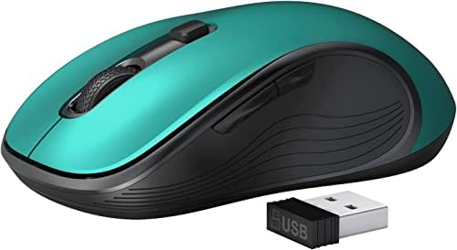 Безжична Мишка Choiana, Безжична Мишка с 2.4 G USB, Безжична Мишка с 3 Регулируеми DPI, 6 Бутона, Ергономична Преносими Безшумни