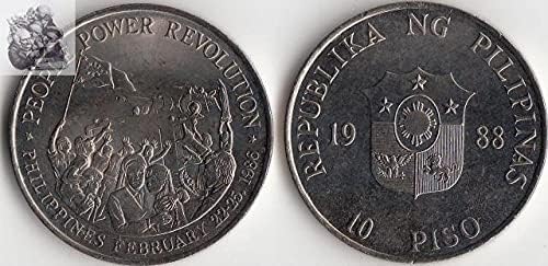 Азия Азия Филипините 10 сбирка на монети от 1988 година на издаване Подарък Колекция от чужди монети 5 Сменяеми Монети Година на