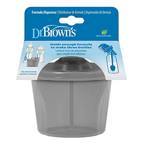 Опаковка Dr. Brown ' s Travel Formula с капак, да не съдържа BPA - Сив - Побира 27 грама