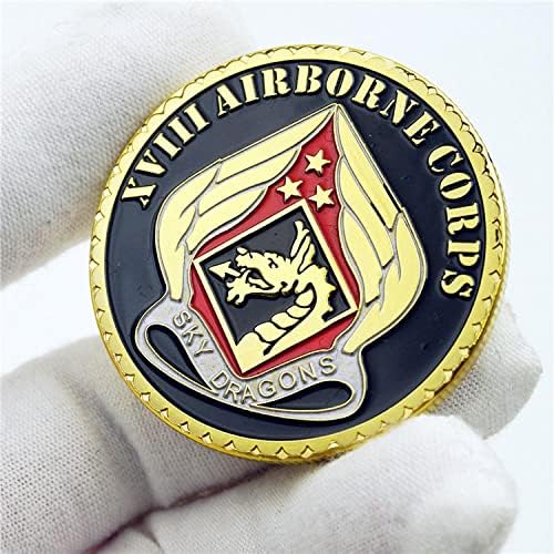 Министерството на Сухопътните войски на Съединените Щати на Америка на XVIII Въздушно-десантен корпус от Позлатена Сувенирни монети