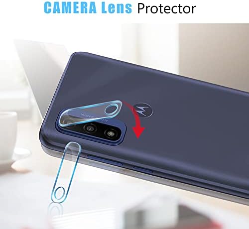 Anbzsign Motorola G Pure (2021) С [2 и с малко пари] защитно фолио за обектива на камерата и [2 и с малко пари] защитно фолио за екран неприкосновеността на личния живот, Антишпионск?