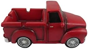 DWK Red Rollin' Truck Реколта Пепелник За камиони Americana Декоративна Витрина За Пушачи, Аксесоари За Пури, Селски Начало Декор - 6,5 инча Дължина