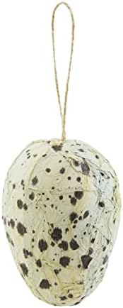 Декор за яйца от папие-маше Кал пай, 4 x 2.5, Синята Крапинка