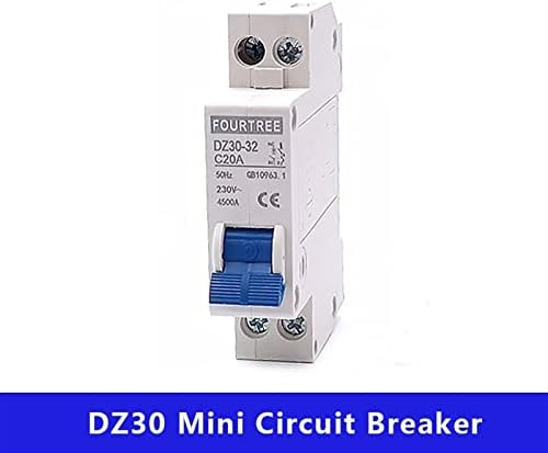 1 бр. мини-автоматичен прекъсвач DPN DZ30 230-1 P + N MCB 10A 16A 20A 25A 32A които се разпределят капацитета на оловен релса 4,5 КА (Размер: 10А)