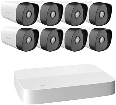 Градинска система за видеонаблюдение Tenda Home PoE, IP камера PoE Bullet 4 * 4 Mp с видеорегистратором PoE 4K H. 265, нощно виждане,