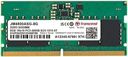 Модул памет Transcend SO-DIMM 8GB DDR5 4800MHz - JM4800ASG-8G
