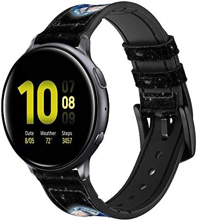 CA0256 earth Космическа Звезда на Мъглявината Кожен и Силиконов Смарт каишка за Samsung Galaxy Watch, Watch3 Active, Active2, Gear