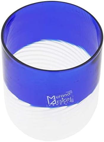 Чаша GlassOfVenice Filigrana От Муранско стъкло - Синьо-бял