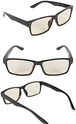 Набор от очила за четене Inner Vision от 4 дисциплини за мъже и жени (3,0-кратно увеличение), включва: 2 прозрачни читателя, слънчеви