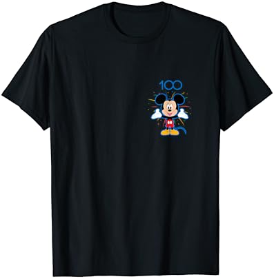 Тениска Disney 100 Anniversary Mickey Mouse Fireworks Burst D100 с участието Фойерверки