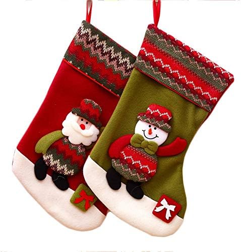 Aouiopkiosdw Коледни Чорапи， Коледна Украса, Подаръчен Пакет, Украса На Коледни Елхи