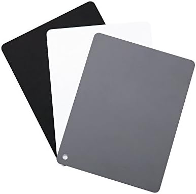 Набор от карти, баланс на бялото, PVC JJC 4 x 5,2 за постигане на идеално цветовия баланс за вашите снимки - включва картата на неутрален сив цвят 18%, бяла картата и черна на