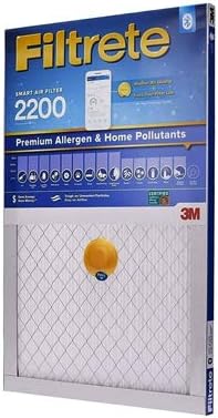 Интелигентен въздушен филтър premium 3M S-EA02-4 за защита от алергени и замърсители, с поддръжка на Bluetooth, 20x20x1 Инча - Брой