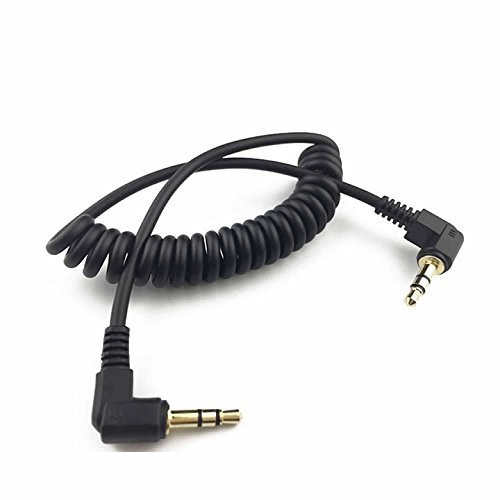 Навити Стерео аудио кабел Haokiang под прав ъгъл от 90 градуса от 1 до 6 фута 3,5 мм Пружинен Аудио-Удължител Aux за дома/Автомобилни