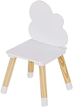 Детска маса UTEX с комплект от 4 Стола, Детски маса и Столове за момичета, Деца, Момчета, Детски маса и Столове от 5 теми, Бял