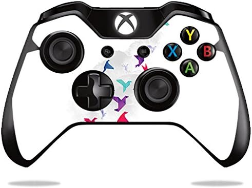 Корица MightySkins, съвместима с контролер на Microsoft Xbox One или One S - Paper Birds | Защитно, здрава и уникална vinyl филм | Лесно се нанася, се отстранява и обръща стил | Произведено в С?