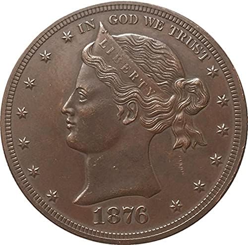 Монета Американски Орел 1876 Г., Сребърно Покритие Криптовалюта, Любима Монета, Реплика, Възпоменателна Монета, Са Подбрани Монета,